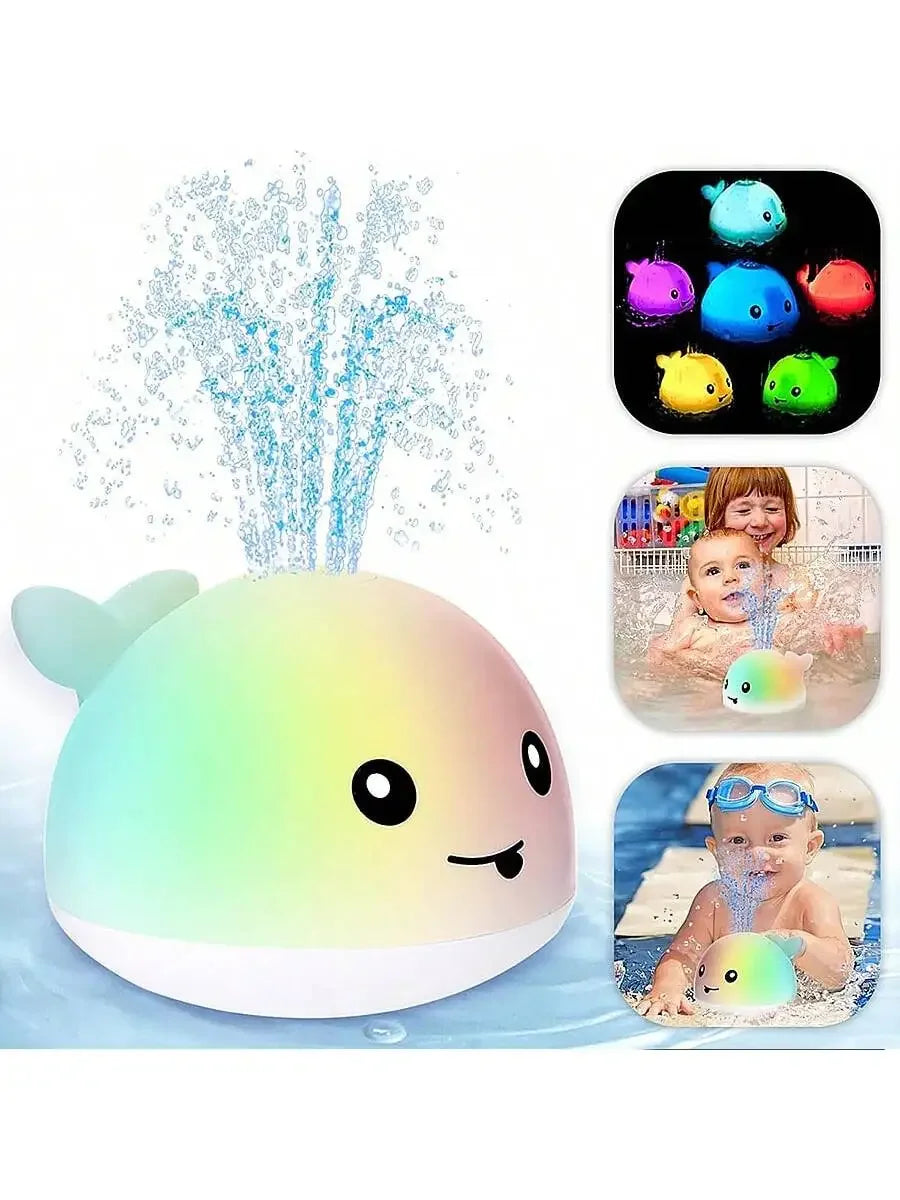 Baby Bath Toys Toddler Kids Ages 1-3 Light Up Whale Toy Sprinkler