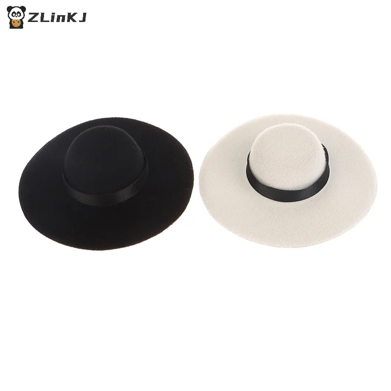 ▶1PCS Miniature Doll Top Hat Craft Hats Mini Dollhouse DIY ToysFit for 11.5"-12"(30cm) Doll Clothes Accessories Zpaxo