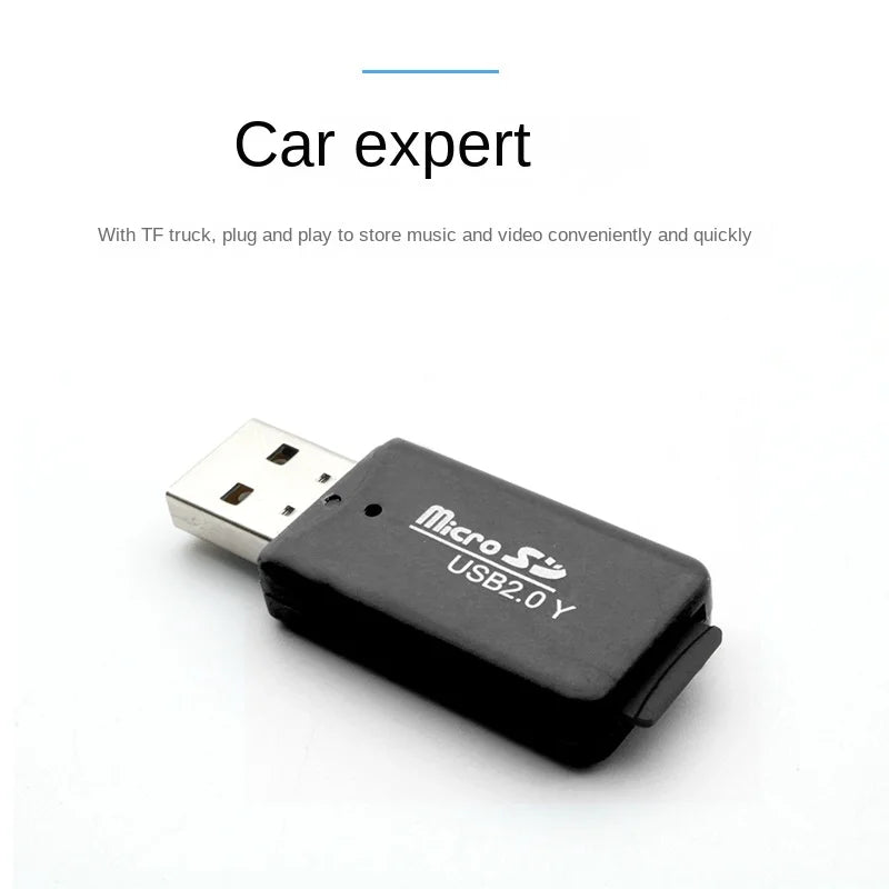 Mini USB 2 0 Portable Memory Card Reader Adapter SD TF T-flash Laptop Zpaxo