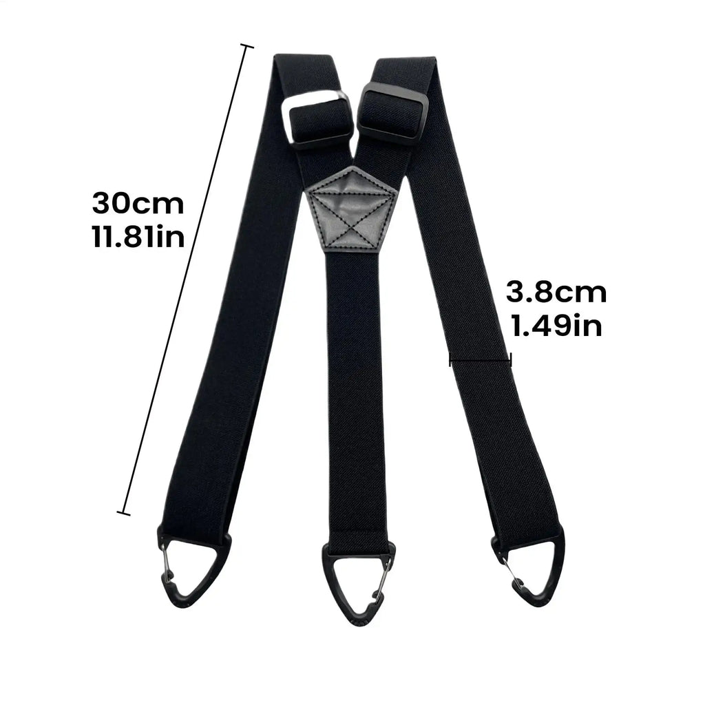 1PC Heavy Duty Suspenders For Men Work Biker Outdoor Wide Y-Back With 3 hooks Hook Adjustable Elastic Trouser Braces Strap Belt Zpaxo