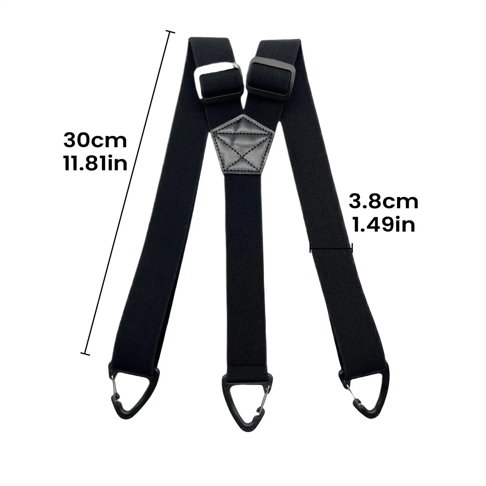 1PC Heavy Duty Suspenders For Men Work Biker Outdoor Wide Y-Back With 3 hooks Hook Adjustable Elastic Trouser Braces Strap Belt Zpaxo