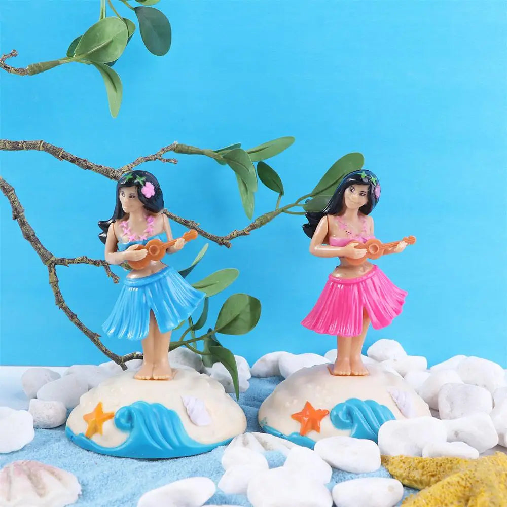 Decor Grass Skirt Swing Dancing Hula Girl Swinging Hawaiian Girl Solar Dancing Girl Solar Powered Hula Girl Solar Swinging Doll Zpaxo