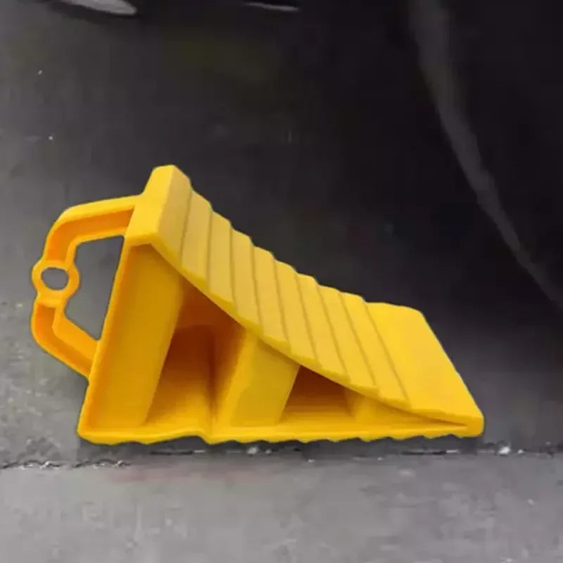 ABS Wheel Chock with Handle – Anti-Slip Tire Stop Block