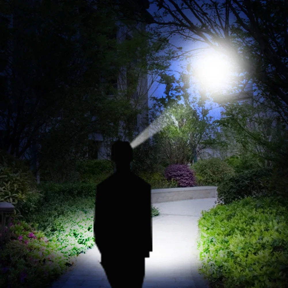 COB LED Headlamp USB Rechargeable Waterproof 3-Mode Torch