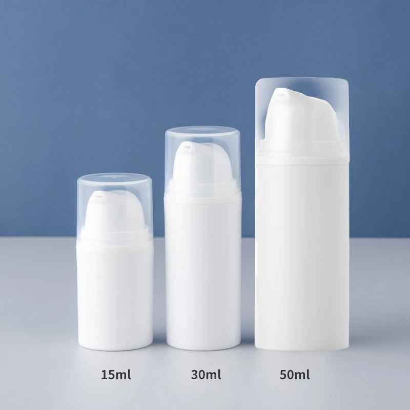 15 30 Empty Airless Pump Bottles Mini Lotion Vacuum Cosmetic Zpaxo
