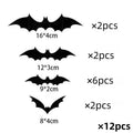 Hanging Bats Halloween Outdoor Decor Large Flying Plastic 3 Sizes
