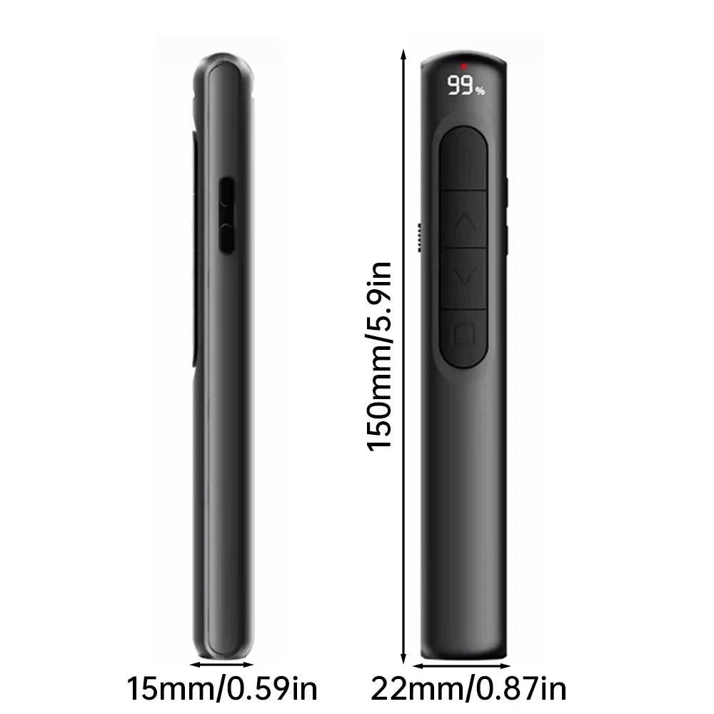 Wireless Presenter Remote Control USB Projector Page Turning Pen For PPT Powerpoint Presentation Pointer Slide Advancer Zpaxo