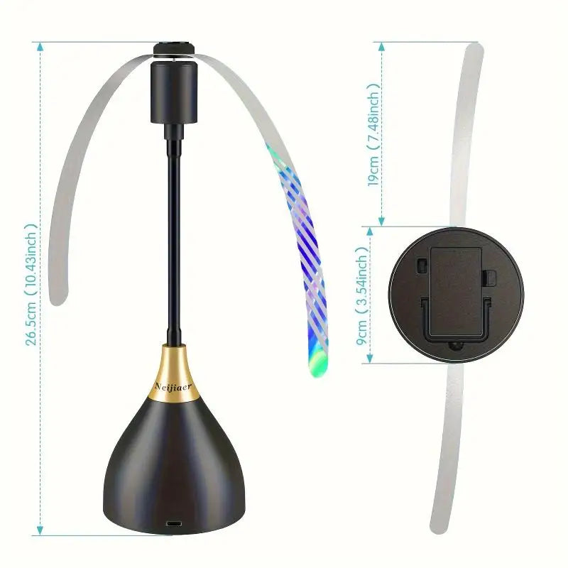 Fly Repellent Table Fan – Soft Blade, Chemical-Free & Portable