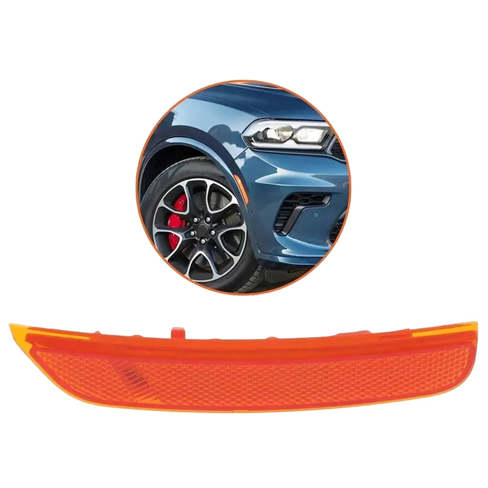 1Pair Vehicle Front Left Right Bumper Side Marker Light Lamp