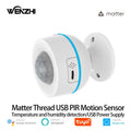 Matter Motion Sensor PIR Human Body Move With Temperature And Humidity Detector USB 5v/BatteryTuya Samrt Life Home Automation Zpaxo China Mainland