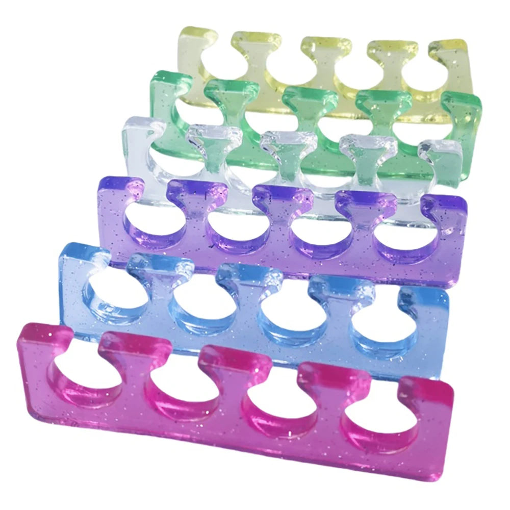 2pcs=1 Pair Soft Silicone Nail Dividers for Foot Comfort Support - Transparent Toe & Finger Splitters with C-Shaped Cutouts, Odo Zpaxo