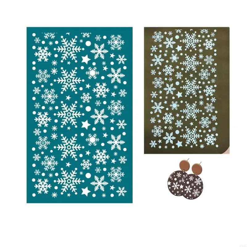 Christmas Themed Earring Mould Handcraft Jewelry Clay Creation