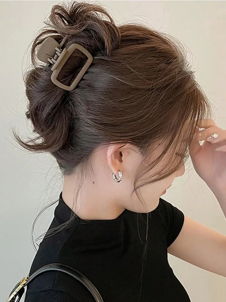 Women's Square Shark Claw Hair Clips – Elegant 1-4 Pcs Set
