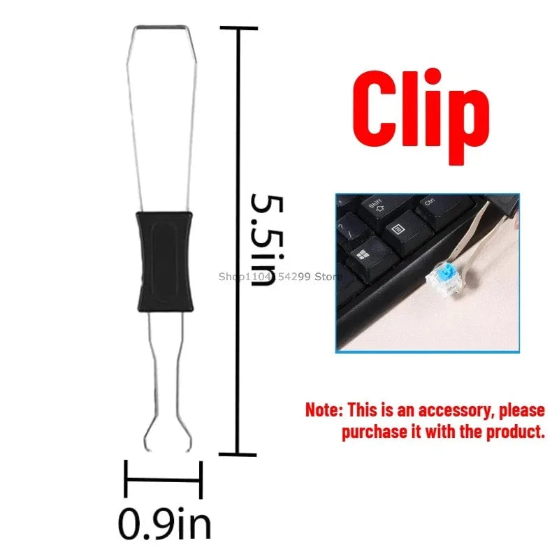 20-100pcs Mechanical Keyboard Switches Blue Switch Customizable Hot-Swappable 3 Pins Cross Stem for Mechanical Keyboard Zpaxo Clip-1pcs