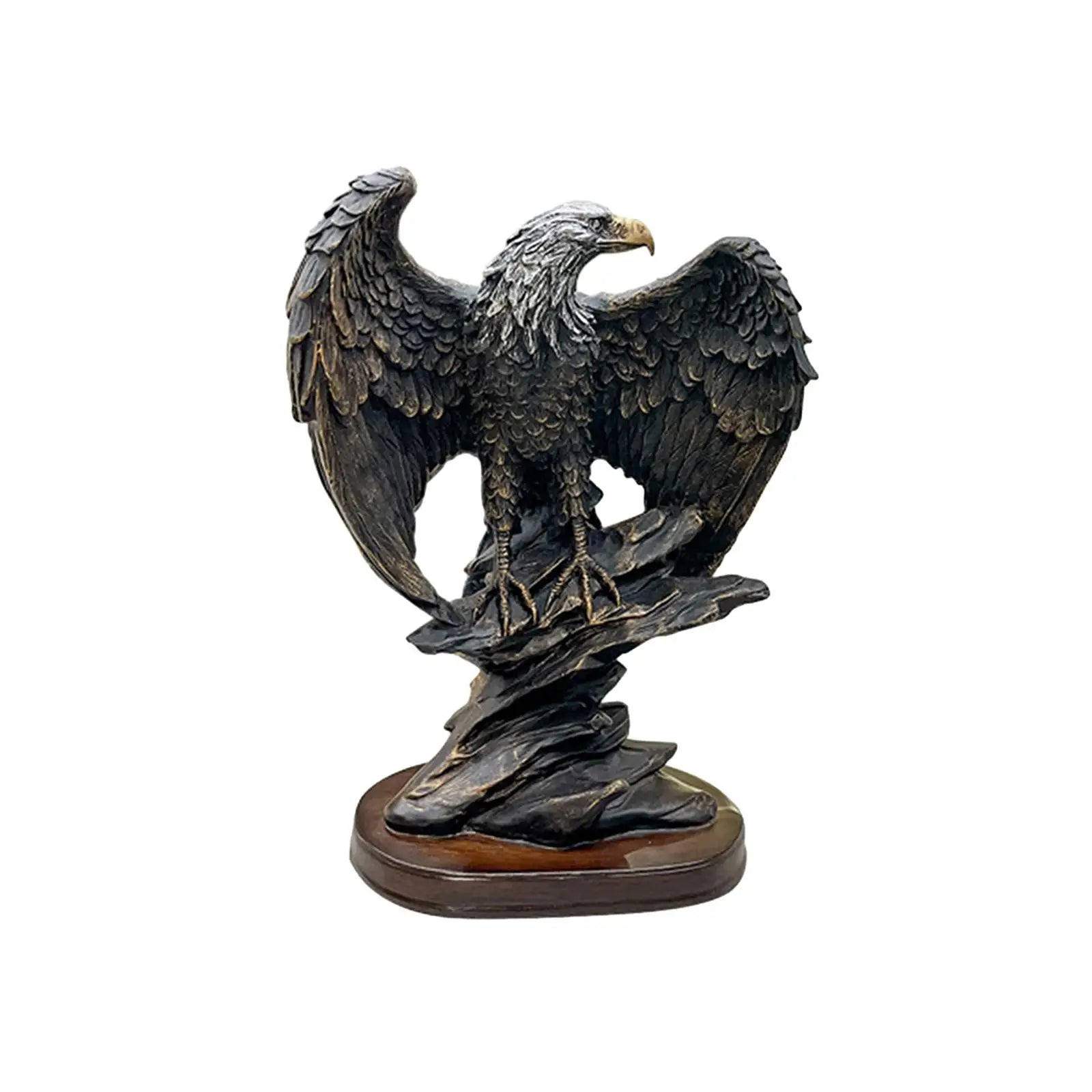 Polyresin Eagle Statue – Decorative Animal Sculpture Figurine Decorative Figurine Zpaxo