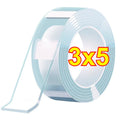 Nano Tape Double Sided Tape Transparent Reusable Waterproof Adhesive Tapes Cleanable Kitchen Bathroom Supplies Tapes Zpaxo 3x5 Medium