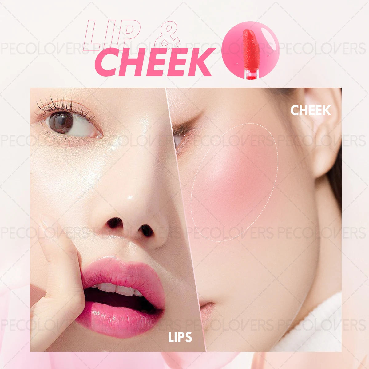 1PC Lip Stain Waterproof Dual-use Natural Effect Lips Eyes Cheeks Liquid Lip Tint for Beauty Beauty Lips Cosmetics Lip Gloss Zpaxo