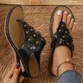 Women Flip-flop 2026 Flowers Wedges Slippers Summer Lightweight