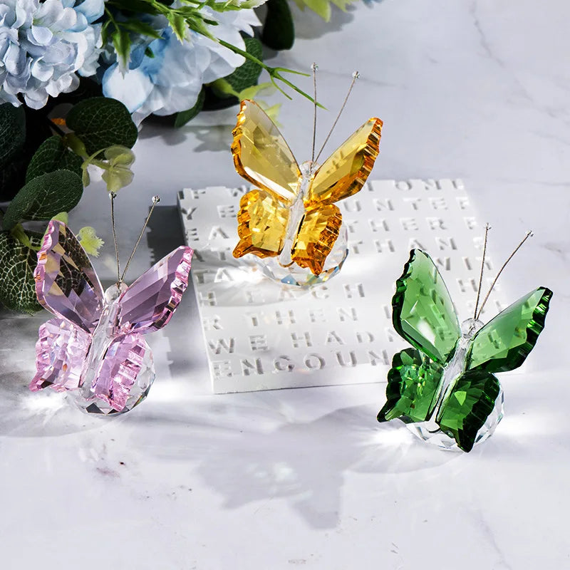 Three-dimensional Butterfly Crystal Ornament Wedding Decoration