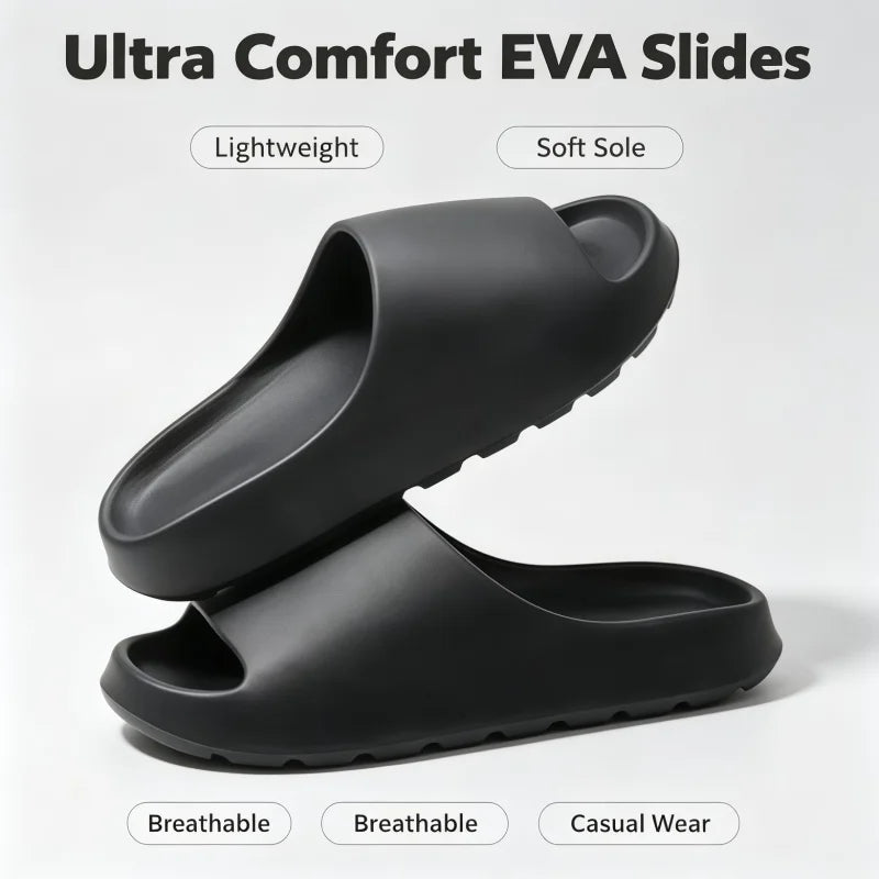 2026New EVA House Shoes Non-slip Thick Soft Platform Slide Sandals