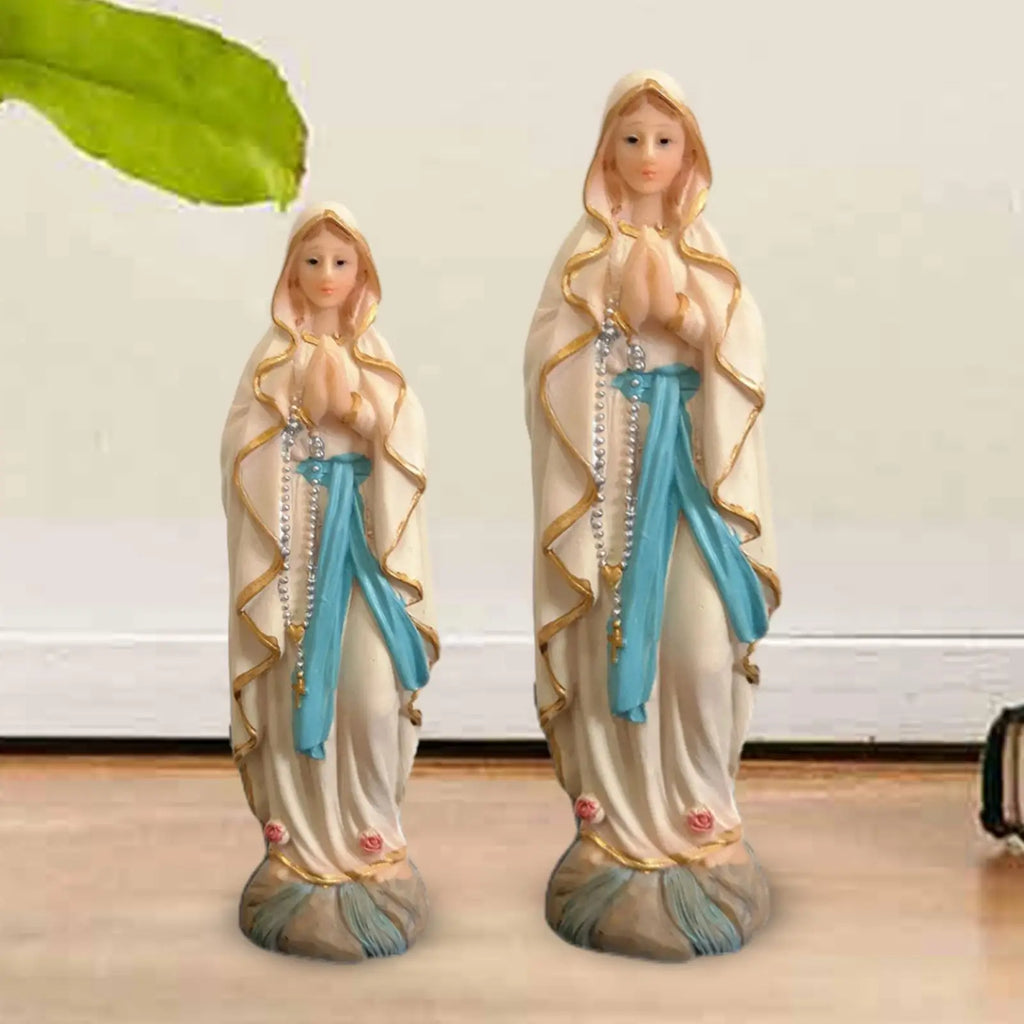 Blessed Luther Sculpture Desk Display Religious Catholic Figure Lady of Luther Figurine for Shelf Office Tabletop Home Desk Zpaxo
