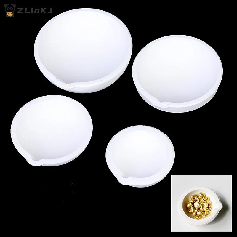 ▶1Pcs High Temperature Quartz Silica Melting Crucible for Gold Silver Jewelry Tool Zpaxo