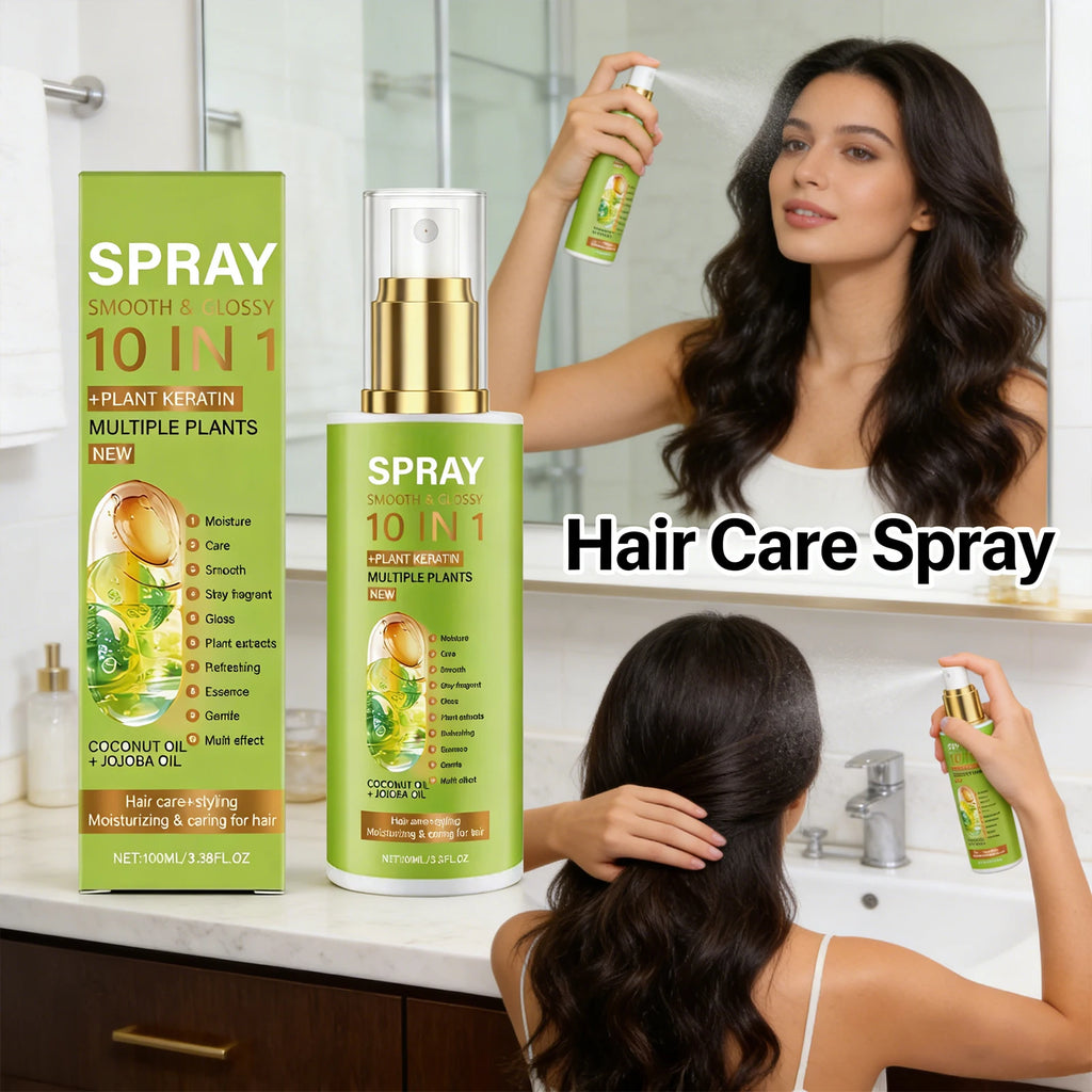 Natural Hair Care Spray Volumizing Smooth Shiny Moisturizing Anti-Frizz Hair Spray for Damaged Hair Easy Styling Conditioner Zpaxo