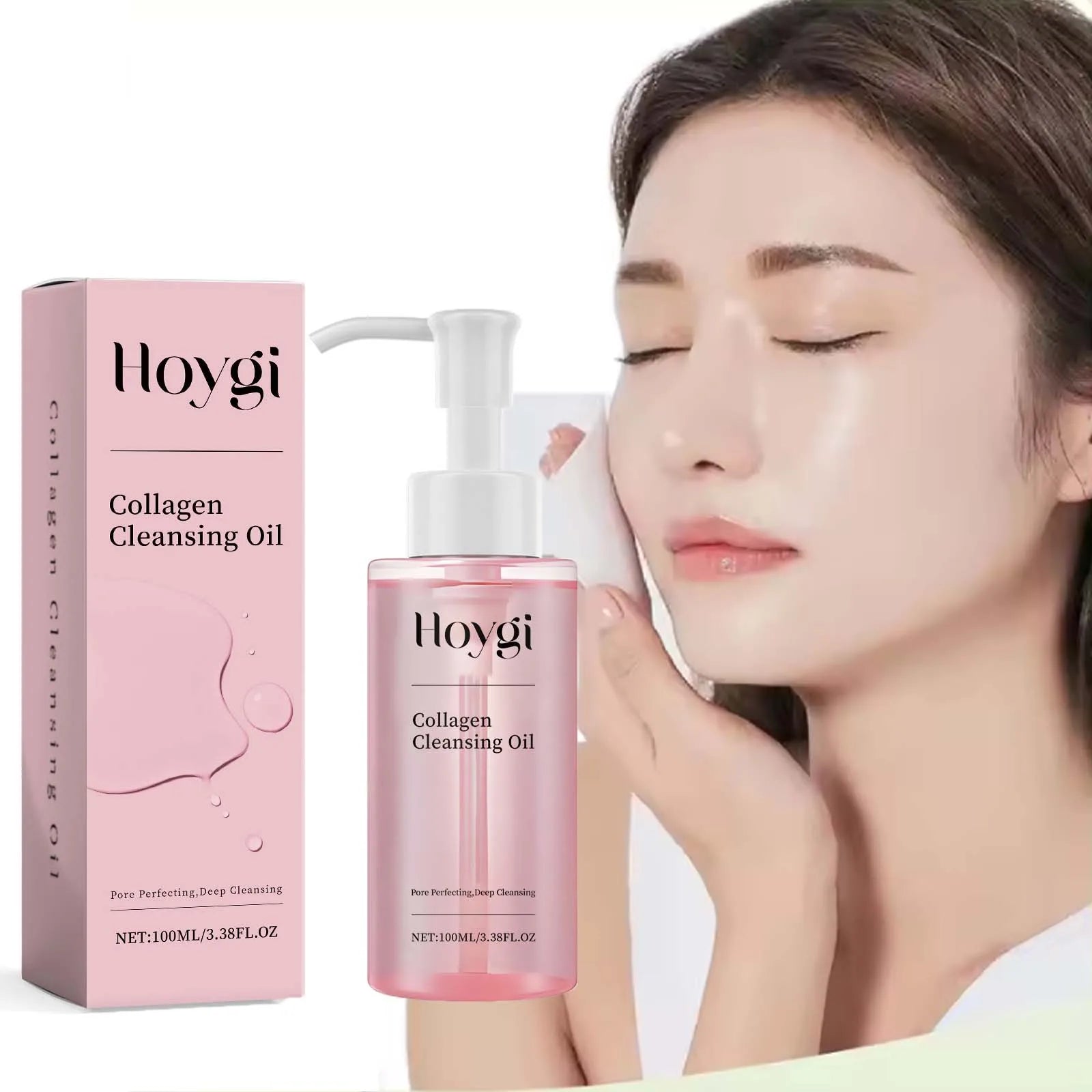 Collagen Makeup Remover Oil Jojoba Oil Makeup Remover Deep Cleansing Pore Dirt Gentle Daily Emulsifying Facial Cleanser Cosmetic Zpaxo
