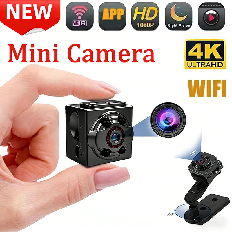 Mini Camera HD 1080p Portable Small Cam Night Vision Motion Detection