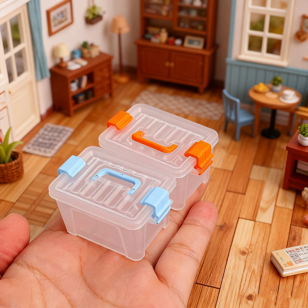 Miniature Storage Boxes – Dollhouse & Diorama Props (5/10pcs)