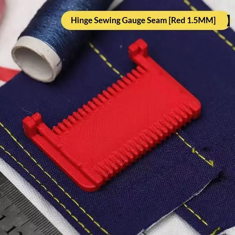 Sewing Placement Guide Template for Consistent Lines Precision Spacing Tool for Fabric Crafts Zpaxo Red