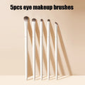 White Eye Makeup Brushes Set Professiona Cosmetic Foundation Powder Eyeshadow Brush Under The Eyes Place Precise Detail Brush Zpaxo 5pcs