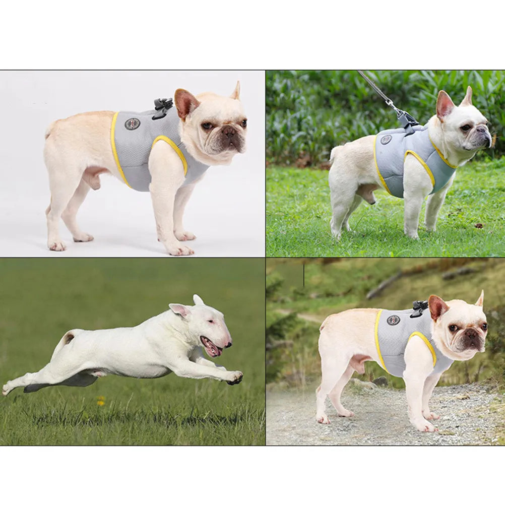 Dog Cooling Vest Summer Breathable Chest Back S Quick Release Buckle