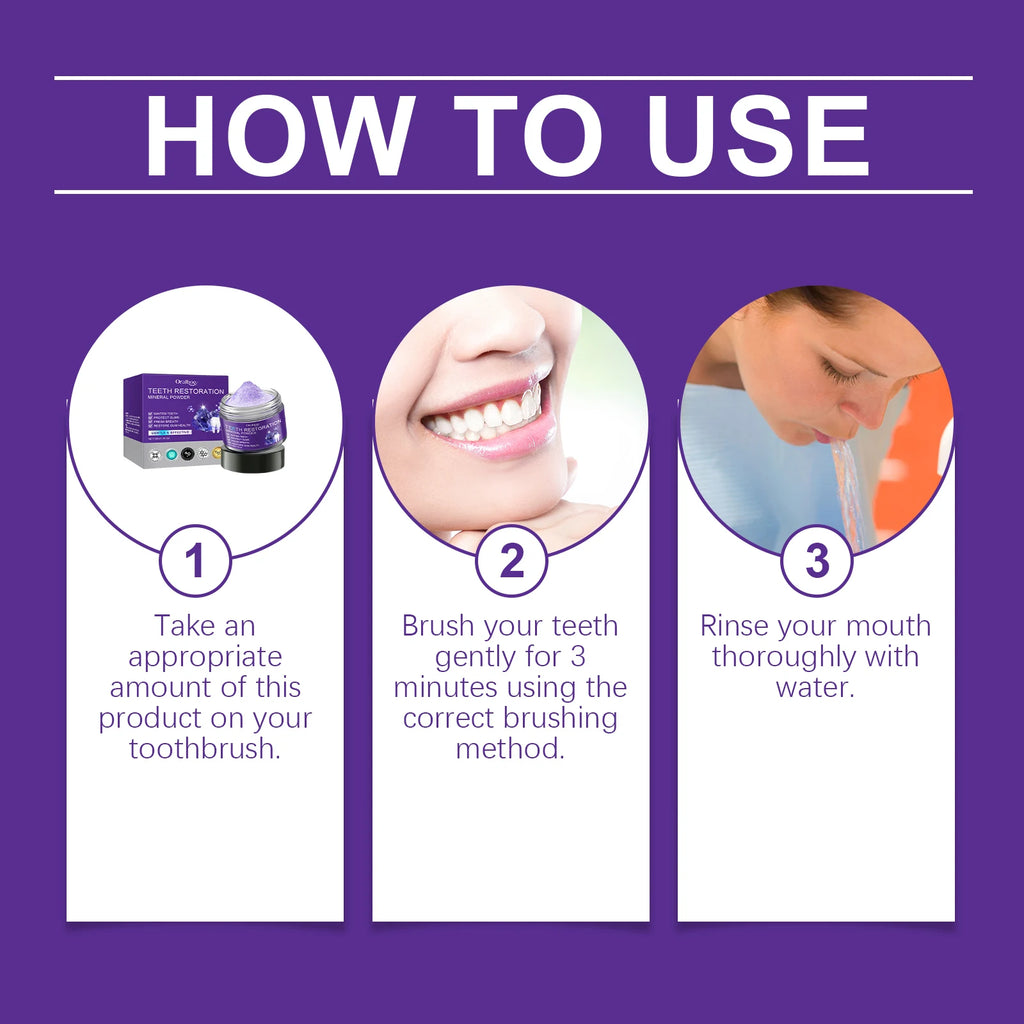 Oralhoe Purple Mineral Whitening Toothpaste – Stain Remover Whitening Toothpaste Zpaxo