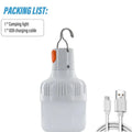 USB Rechargeable LED Camping Lantern – 60W Portable Hook Light Camping Lantern Zpaxo chundeyou 60W