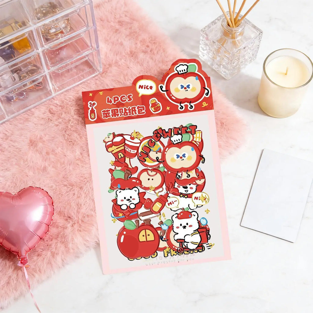 Water Bottle Stickers Fruit Design Aesthetic Decals Journal Stickers For Journals Phone Cases Laptops Water Bottles Notebooks Zpaxo