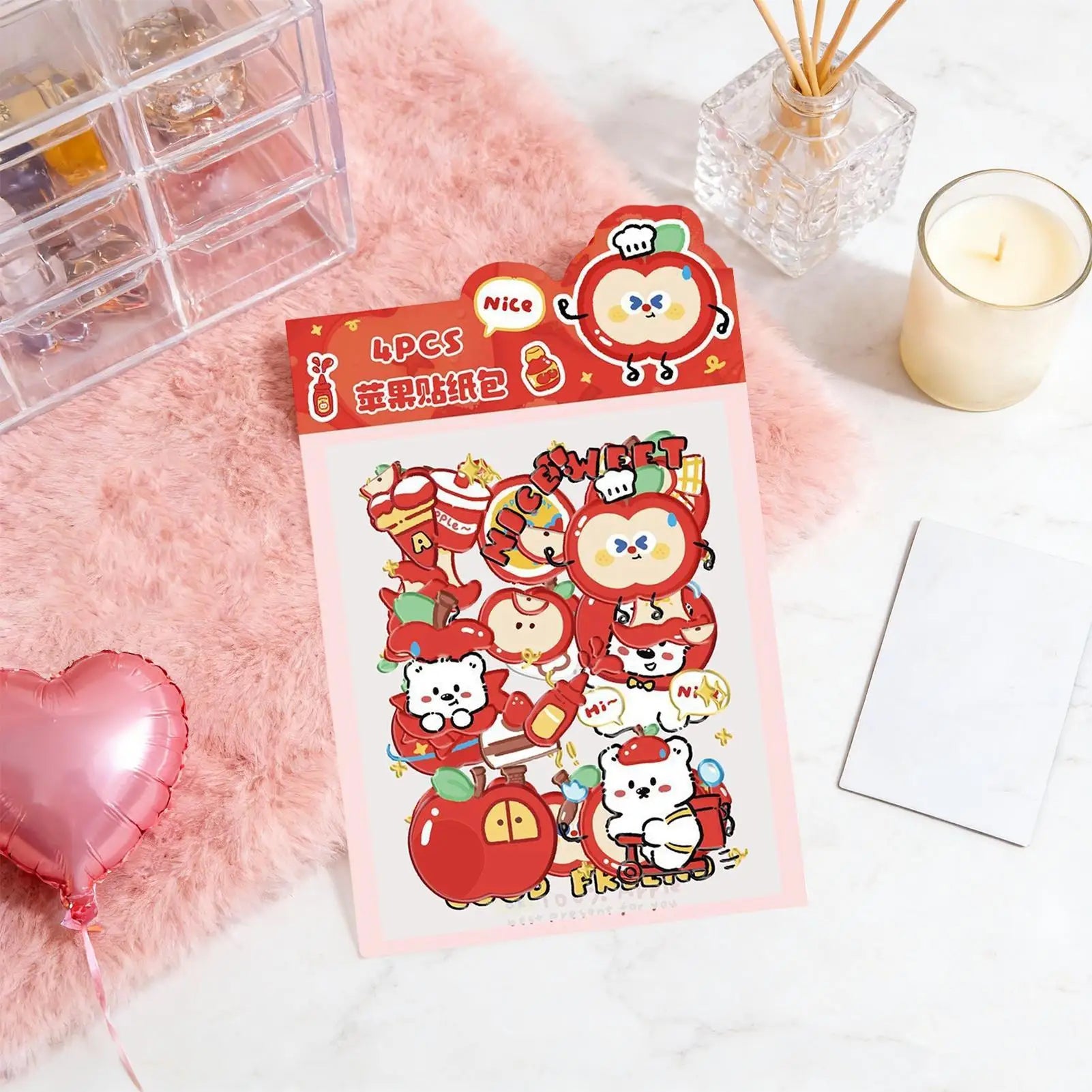 Water Bottle Stickers Fruit Design Aesthetic Decals Journal Stickers For Journals Phone Cases Laptops Water Bottles Notebooks Zpaxo