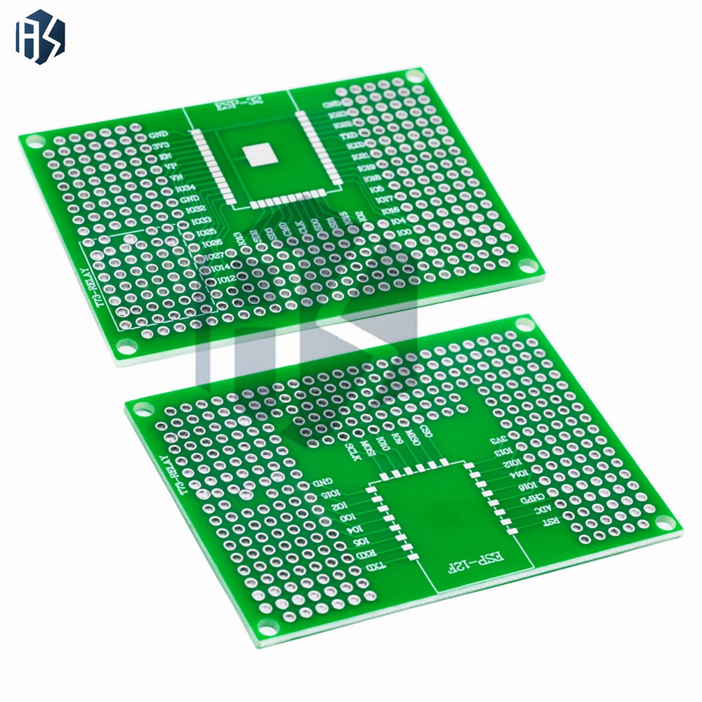 50x70mm Double Sided Protoshield Universal Perf Board Compatible with ESP8266 ESP32 Circuit Wiring Zpaxo