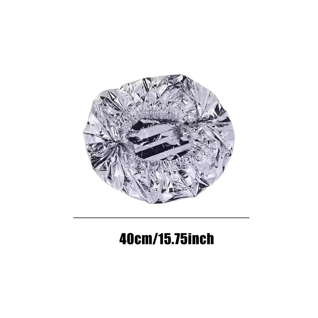 30pcs Reusable Aluminum Foil Bowl Cover Heat Insulation And Heat Preservation Food Grade Oven Takeaway Picnic Zpaxo