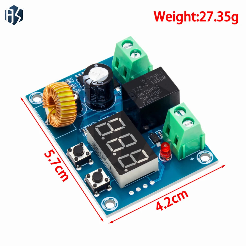 1pc/2pcs /5pcs XH‑M609 12V‑36V Battery Protection Module with Over‑Discharge Protection With led Display Zpaxo