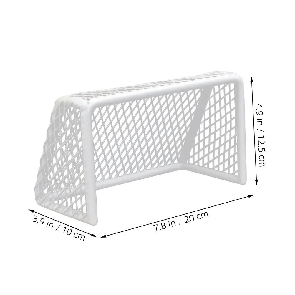 Mini Soccer Goal Aquarium Decor Stainless Steel Fish Tank Decoration