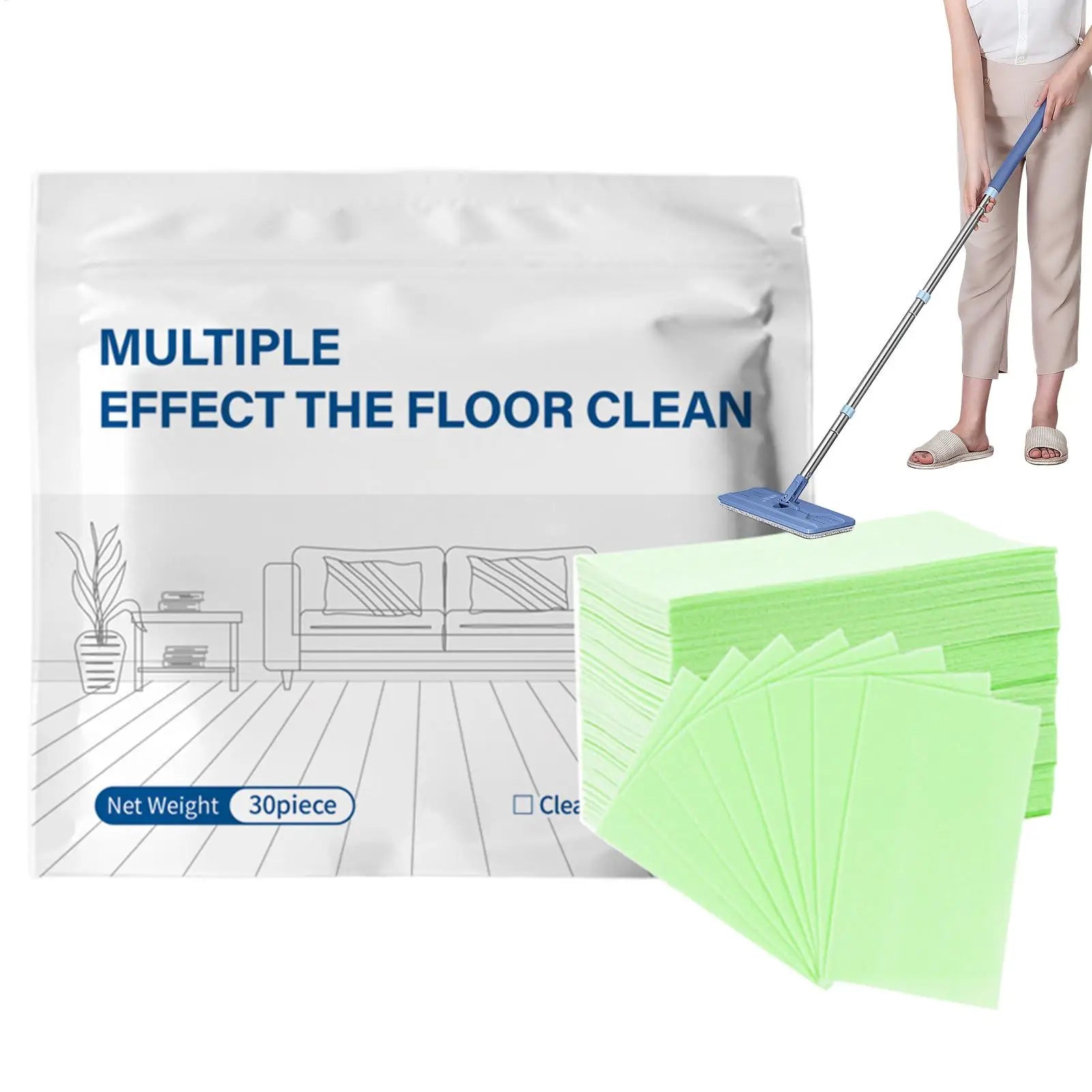 30Pcs Floor Cleaning Tablets Cleaner For Hardwood Laminate Tile & RV Walls Deodorization Shower Floor For Slippery Floor Clean Zpaxo