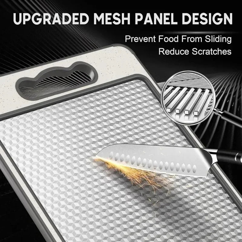 Double-Sided Stainless Steel Cutting Board – Anti-Scratch Cutting Board Zpaxo