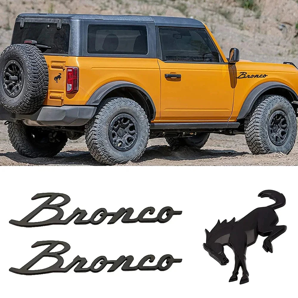 3D Ford Bronco Fender & Tailgate Emblem Badge 2021–2023
