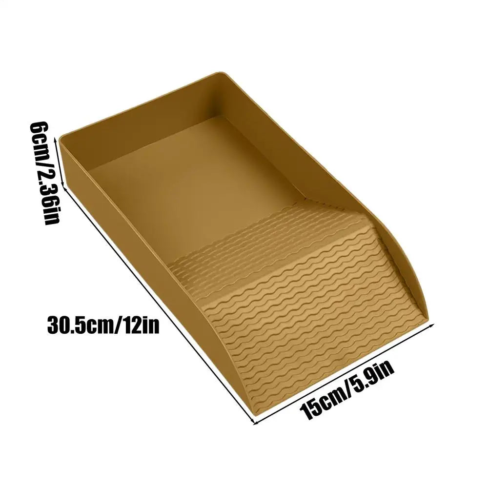 Turtle Water Bowl Reptile Bathing Dish Ramp Aquarium Ornament Bearded