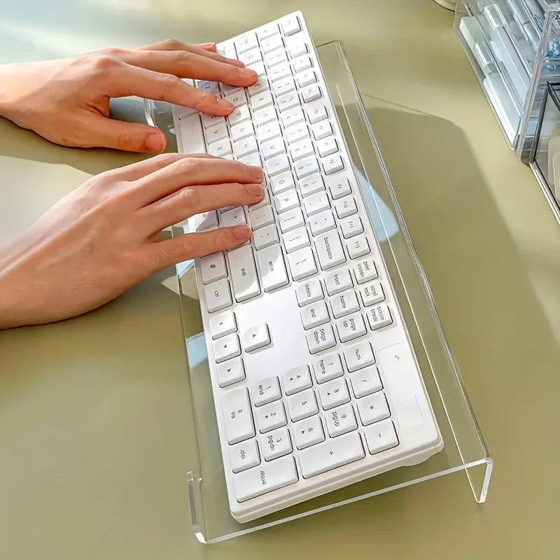 Acrylic Keyboard Stand Compact Desk Riser Mini Durable Plastic