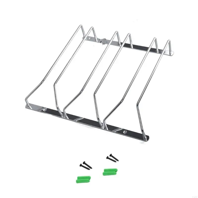 Premium Nonrust Steel Stemwares Display Rack Countertop Wall Mounting