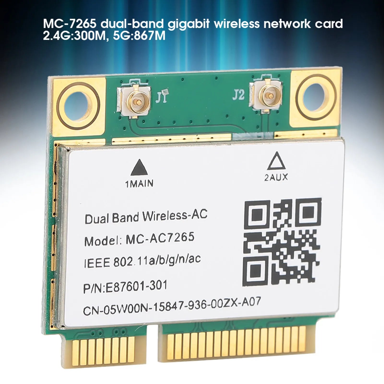 Network Card Mini PCI E Gigabit Dual Band Bluetooth 4 2 Wireless Wifi