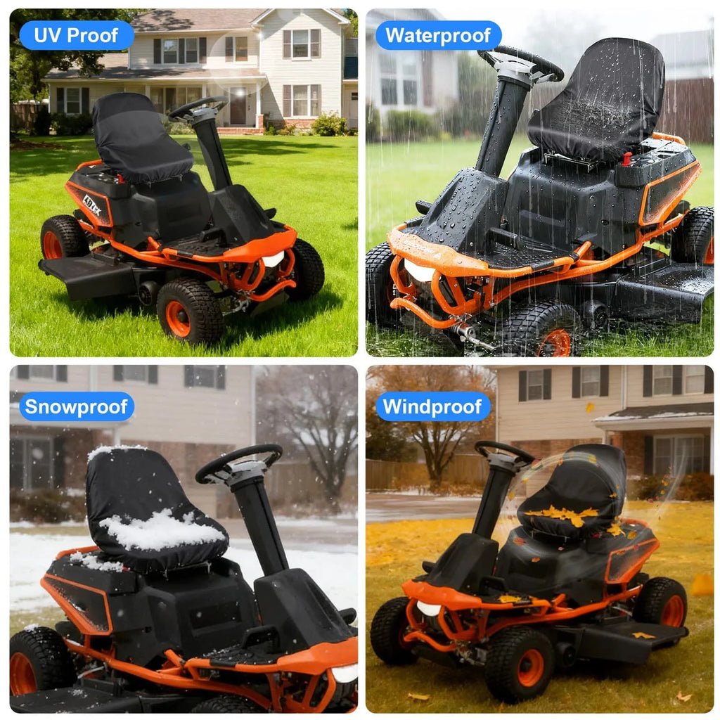 Universal Riding Lawn Mower Tractor Seat Dust Cover Waterproof Oxford