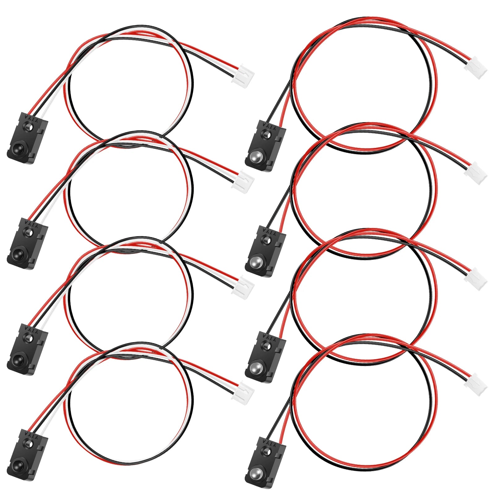 4Pairs Infrared Break Beam Sensor Switch Anti Interference High Precision LED Counting Module Sensor for Electronics Industrial Zpaxo 4 pairs
